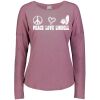 3077 Ladies' Extra Soft Tri-Blend Longsleeve Thumbnail